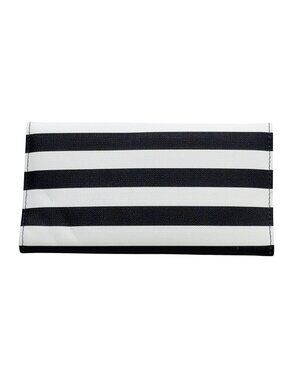 Kut From The Kloth Black & White Striped Wallet Multiple Card Slots Snap Closure